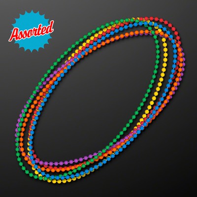 7mm 33" Round Rainbow Assortment Beads (Non-Light Up) - BLANK