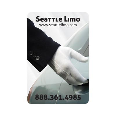 Rectangle Sticker | Round Corners | 2" x 3"| Clear Static | Static Back | Digital