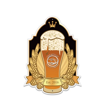 Metal Large Custom One Sided Sign. Full Color