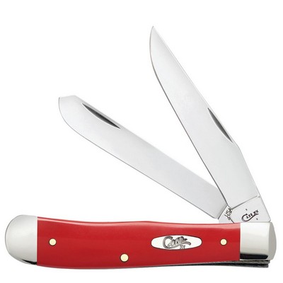 Smooth Red Synthetic Trapper Pocket Knife