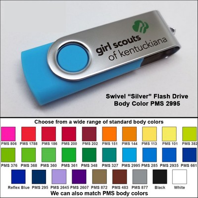 Swivel Flash Drive - 128MB Memory - Body PMS 2995