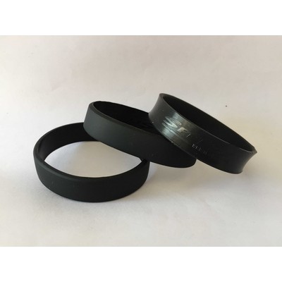 1" Embossed Silicone Wristband