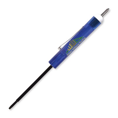Pocket Screwdriver - Fixed 2.5mm Tech Blade w/#0 Phillips Top