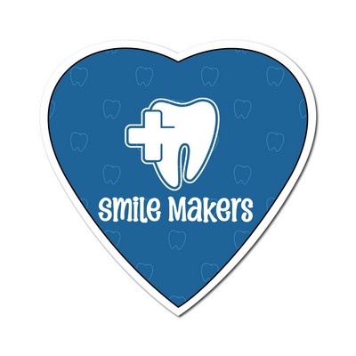 Heart 4" x 4" NoteKeeper™ Magnet 35 Mil