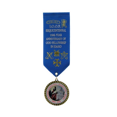 Medallion Holding Ribbon
