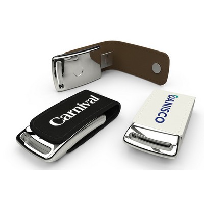 512MB Solo Leather USB Flash Drive