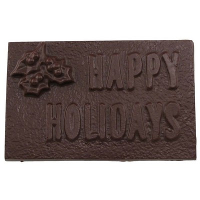 Rectangle Custom Molded Chocolate Bar (7.0" x 4.5")