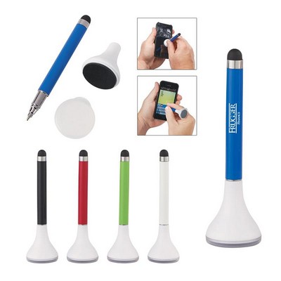 2" 1 Stylus Pen Stand and Screen Cleaner