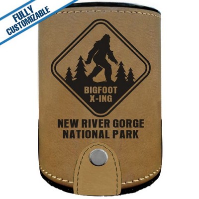 Light Tan Leatherette - Dice Cup With 5 Dice