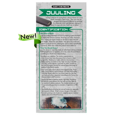 Juuling Just the Facts Rack Card (4" x 9")