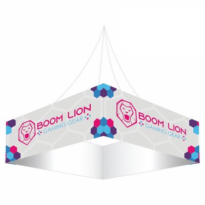 One Choice Hanging Banner 10' Square 42" Outside Graphic Package (Hardware & Graphic)