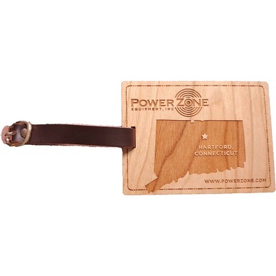 Hardwood State Luggage Tags