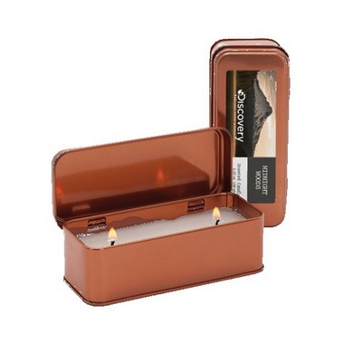 Custom 2.25 oz. Scented Copper Rectangular Candle