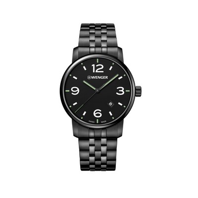 Metropolitan Black Dial Stainless Steel Watch