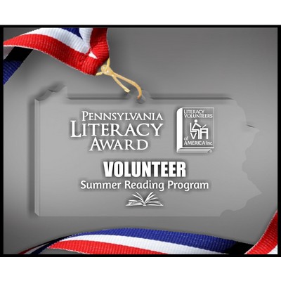 Pennsylvania Neck Medal in Clear Acrylic