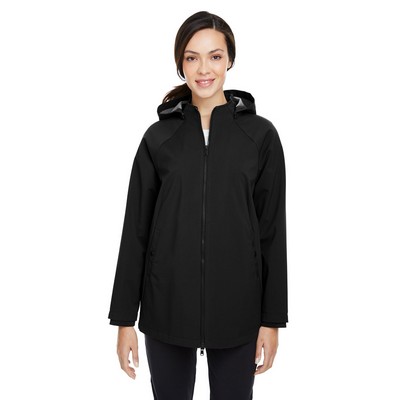 NORTH END Ladies' City Hybrid Soft Shell Hooded Jacket