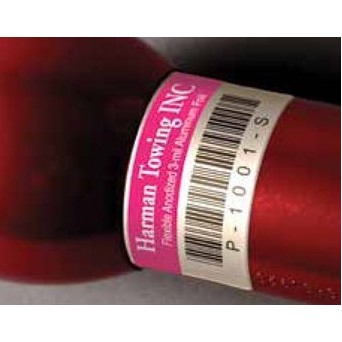 Matte Silver Polyester Asset Tag