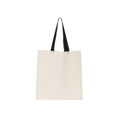 OAD Contrast-Color Handle Tote Bag