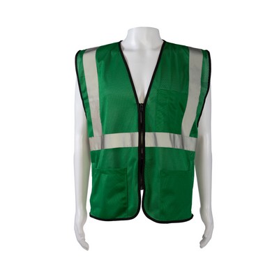 Forest Green Mesh Safety Vest