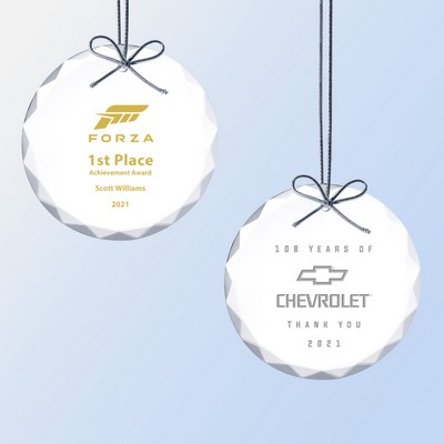 Circle Jade Glass Ornament