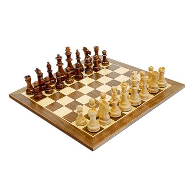 Walnut Chess Set - 15"