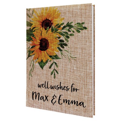 Burlap Sketch Book with Unlined Notepad