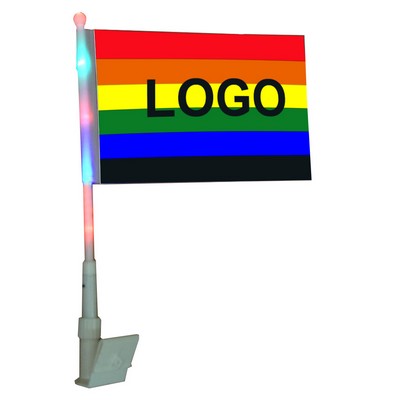 LED Light-Up Car Flag