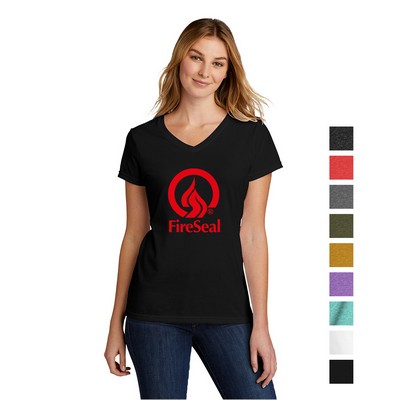 Port & Company® Women's Tri-Blend V-Neck Tee