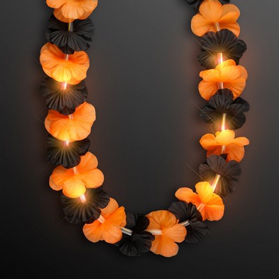 Light Up Halloween Flower Leis - BLANK
