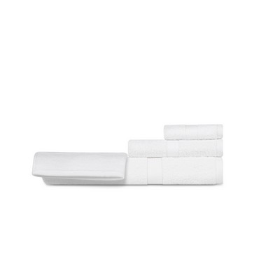 Oxford Imperiale White Bath Mat w/Single Border (20"x30")