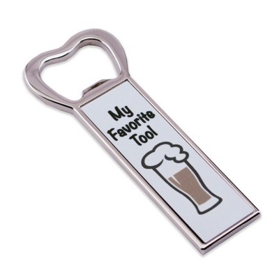 Steel Bottle Opener with Magnets