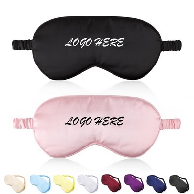 Custom Silk Satin Eye Mask For Sleeping Traveling