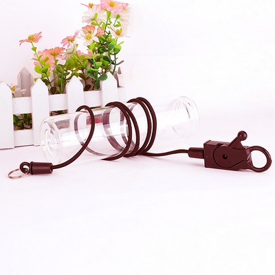 12" Length Nylon Stretch Lanyard 3.5 mm Dia. 777 Shape Clasp Bungee Cord