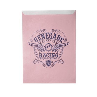 One-color Colored Paper Bag Pink (8.5"W x 11"H)