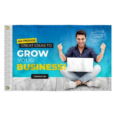 Custom Digital Print Flag 12" x 18" W-Poly