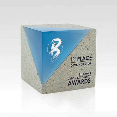 Cube Award Resin Concrete - Atlas