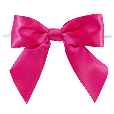 Hot Pink Twist Tie Bows