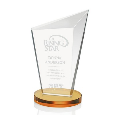 Nemesus Award w/Amber Yellow Base (5 5/8"x 9")