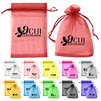 Mesh Drawstring Organza Gift Bag