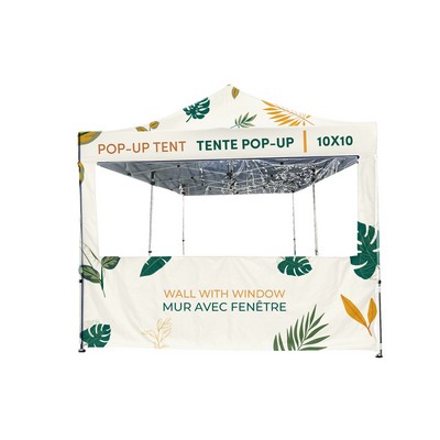 Pop-up Tent 10' printed wall with window - 1-sided