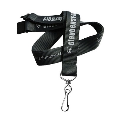 3/4" Polyester Lanyards With Safety Breakaway