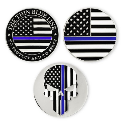 Thin Blue Line Ball Marker Set