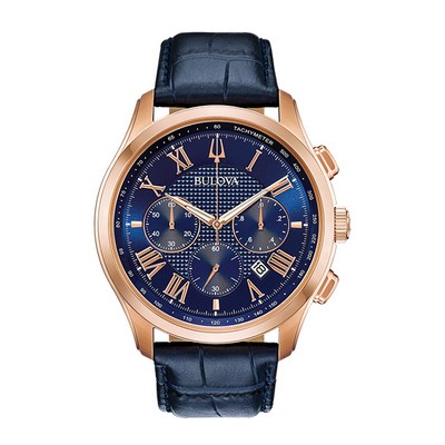 Bulova 97B170 Wilton - Blue & Rose Gold