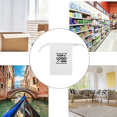 Eco-Friendly Cotton Fiber Drawstring Organizer Bag