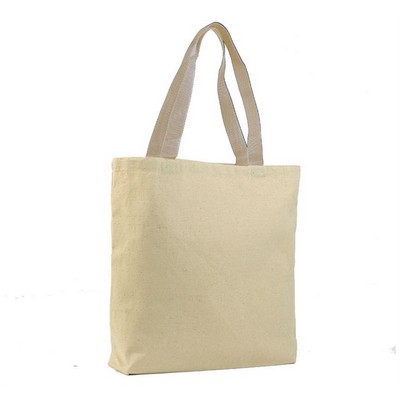 Cotton Canvas Tote with color handles