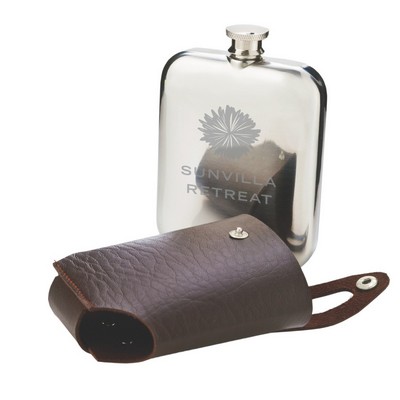 Viski® Stainless Steel Flask and Traveling Case