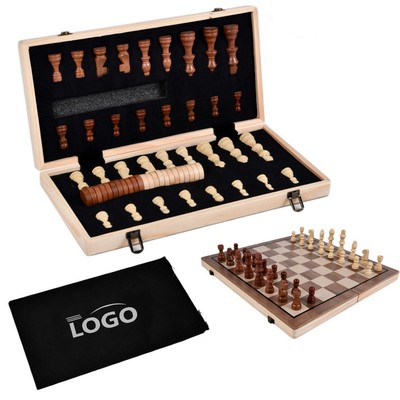 Wooden Chess Set Board Game for Adults and Kids