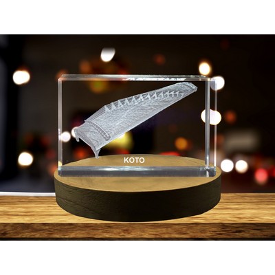 Koto 3D Engraved Crystal Trophy