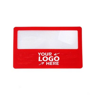 3X Magnifying Glass Page Credit Card Magnifier