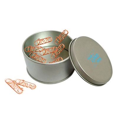 Love Paper Clips w/Tin Container